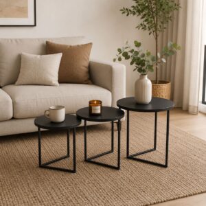 Mesas nido Oslo Black